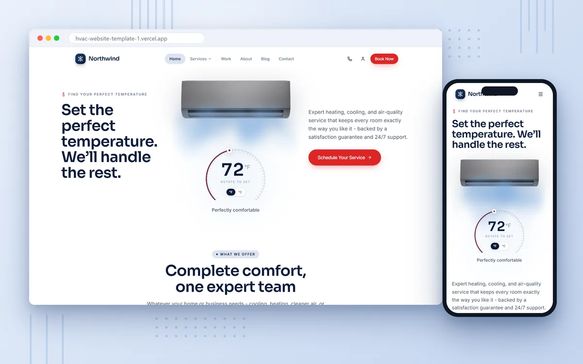 Northwind, Heating & Cooling, screenshot